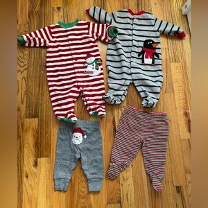 Baby  Christmas bundle carters and‎ others brands size 0-3 months